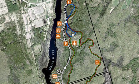 Vanderwater Conservation Area trail map